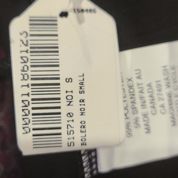 NWT Bailey Black sheer Bolero jacket - Picture 6 of 6